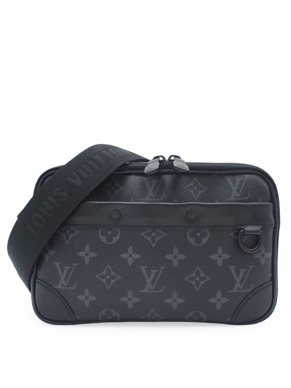 Louis Vuitton Alpha Messenger Bag Black Monogram Eclipse